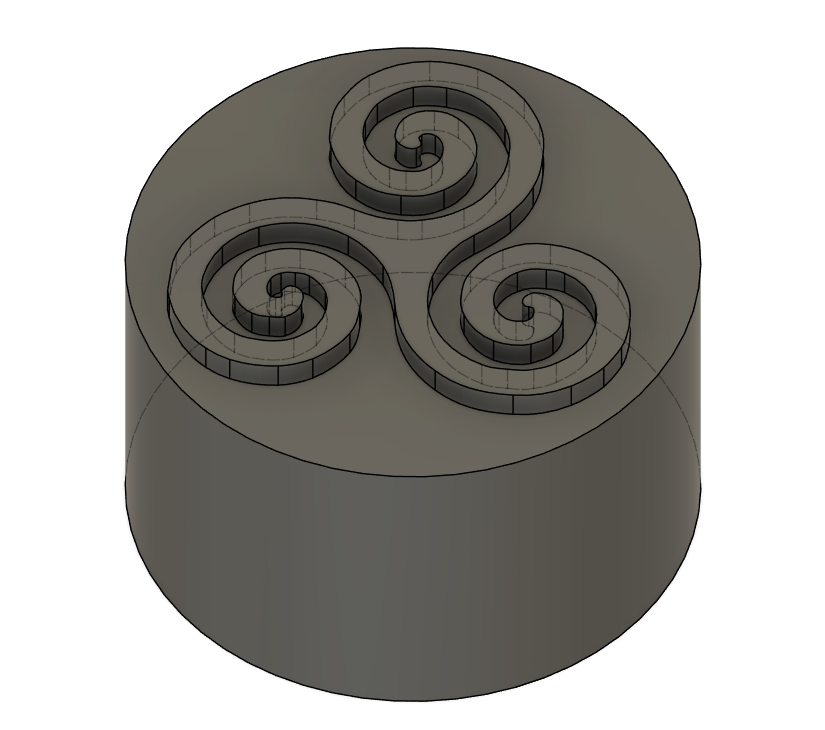 30mm Triskele Stamp, Price Includes Shipping