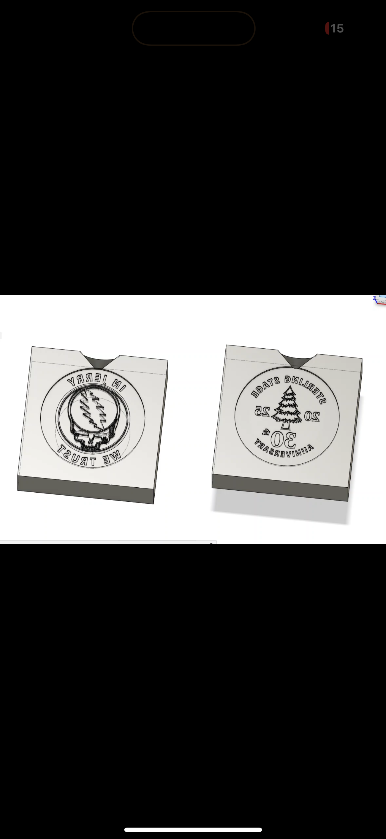 2 part graphite mold, price includes latch and shipping