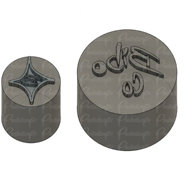 Custom 15mm and 25.4mm Stamp, Price Includes Shipping
