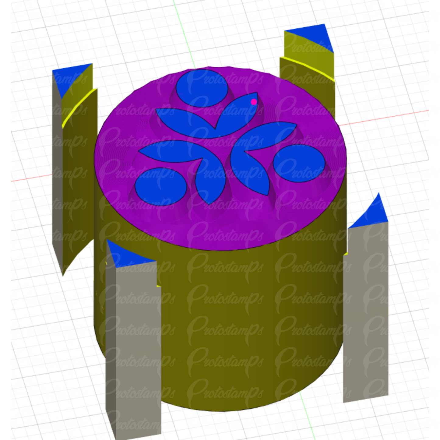 Custom 19.05mm Stamp Price Includes Shipping