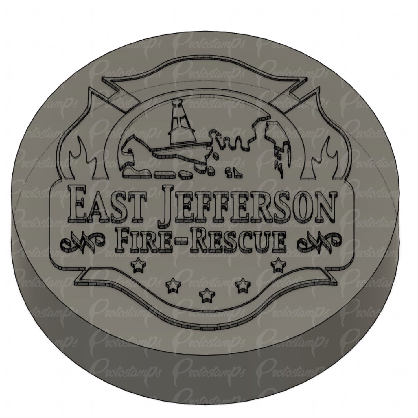 East Jefferson Fire Department 2.9in Stamp