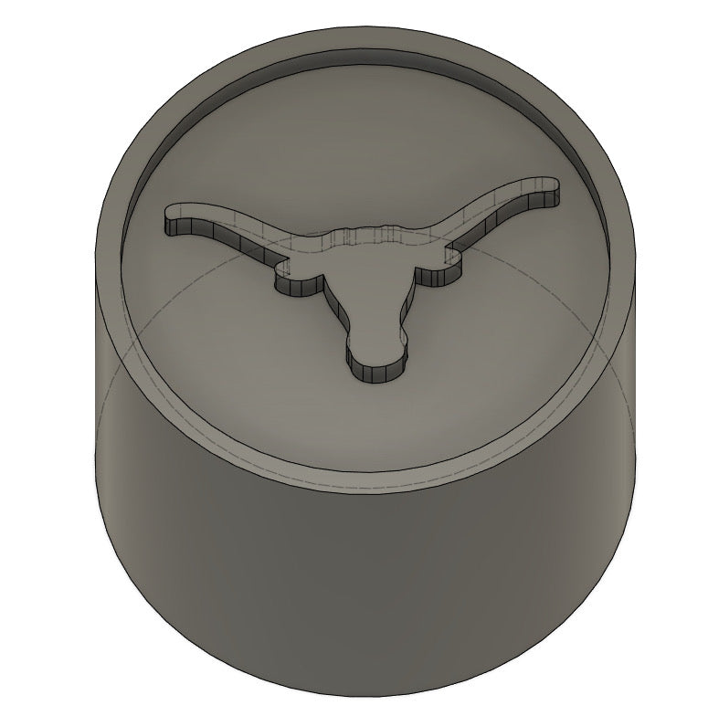 25.4mm Longhorn Stamp price includes shipping