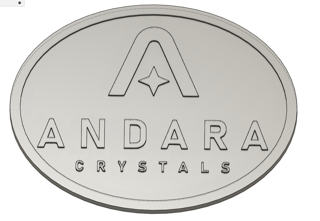 Custom 28in x 21.25in Oval, Wood and Epoxy "Andara Crystals" Price Includes Installation