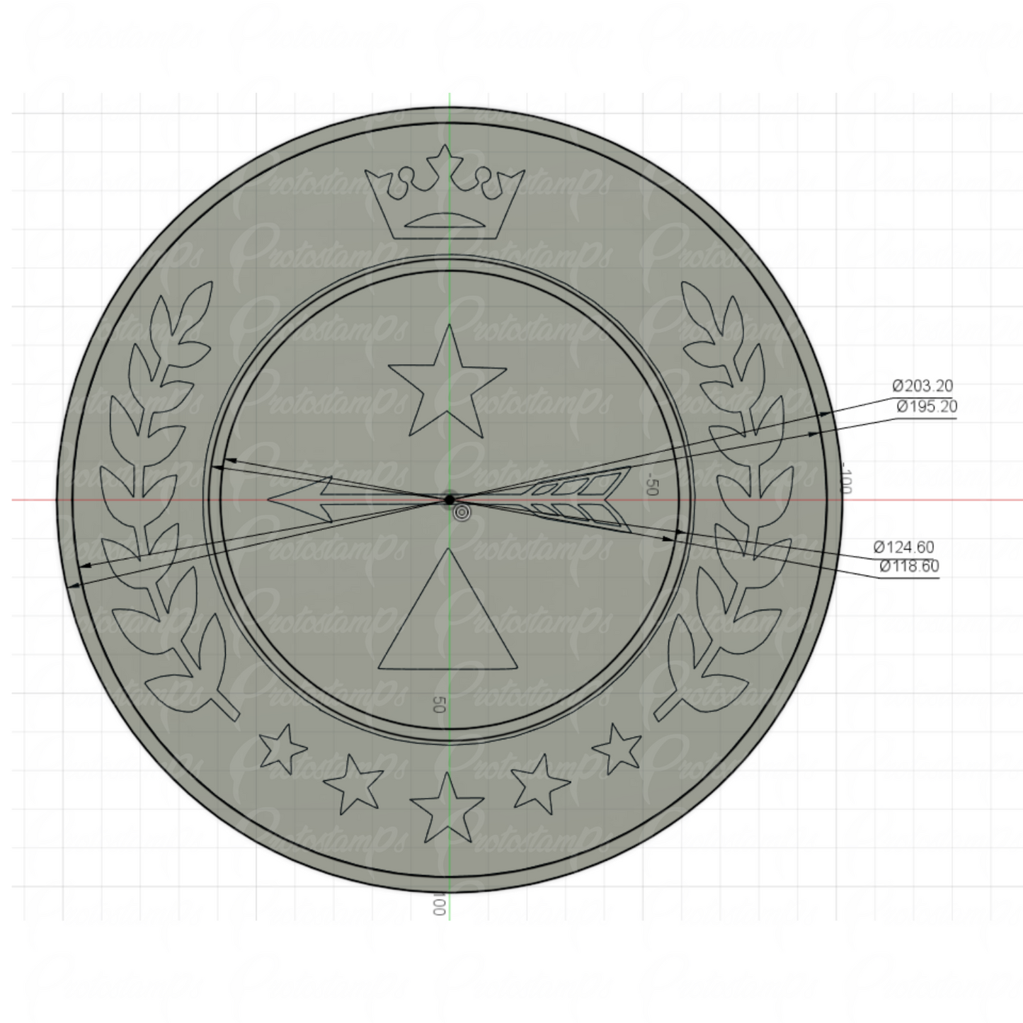 8in Graphite Stamp Includes Shipping