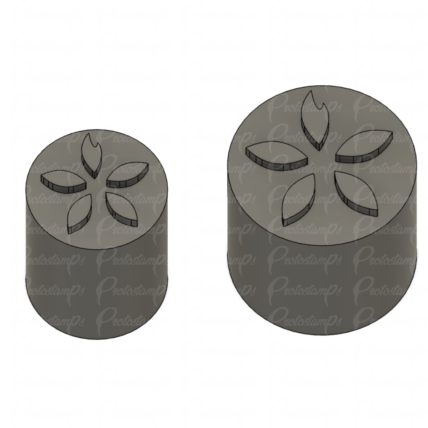 2 Custom Stamps, 15mm and 20mm price includes Shipping