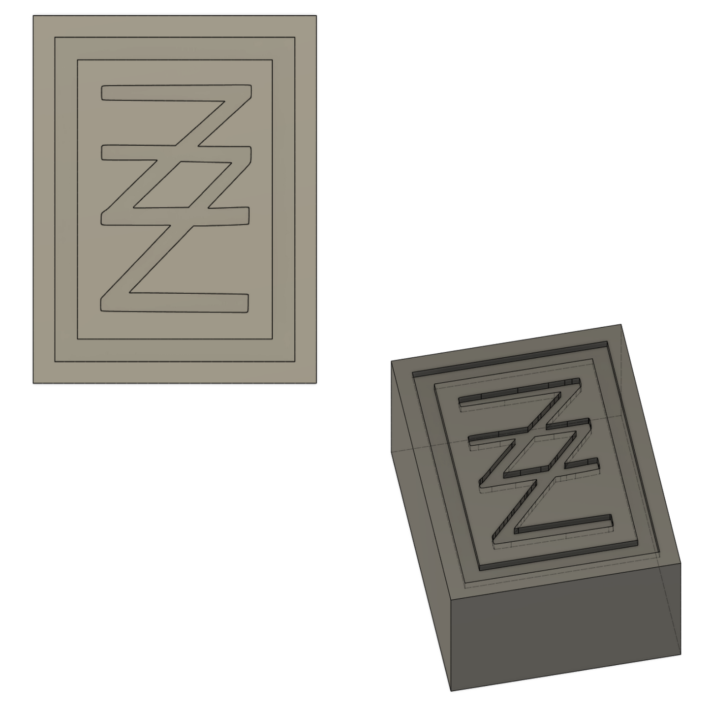 Custom GuZZie Stamp 38.1mm x 29.3mm, Price Includes Shipping
