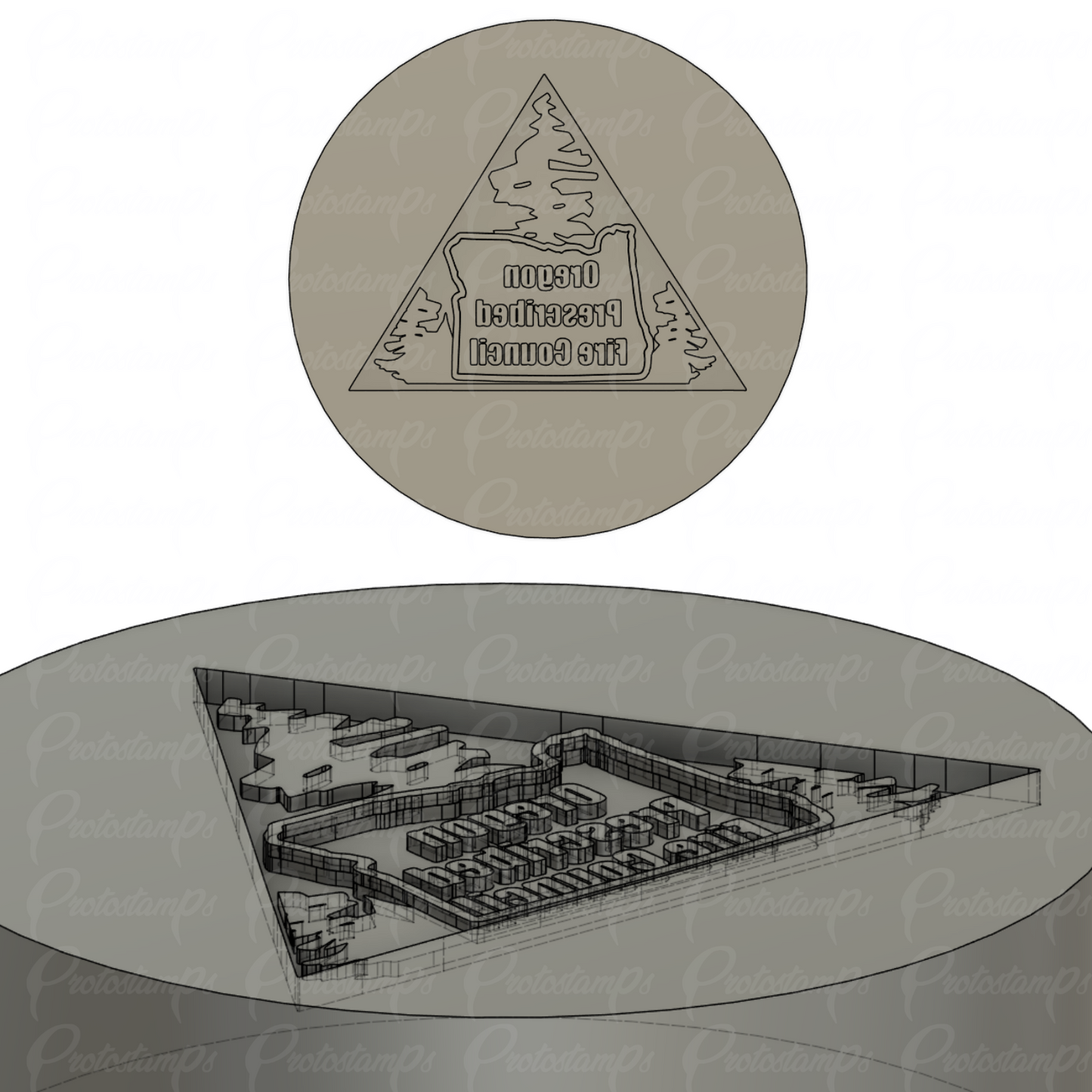 Custom 2in Graphite Stamp, Price Includes Shipping
