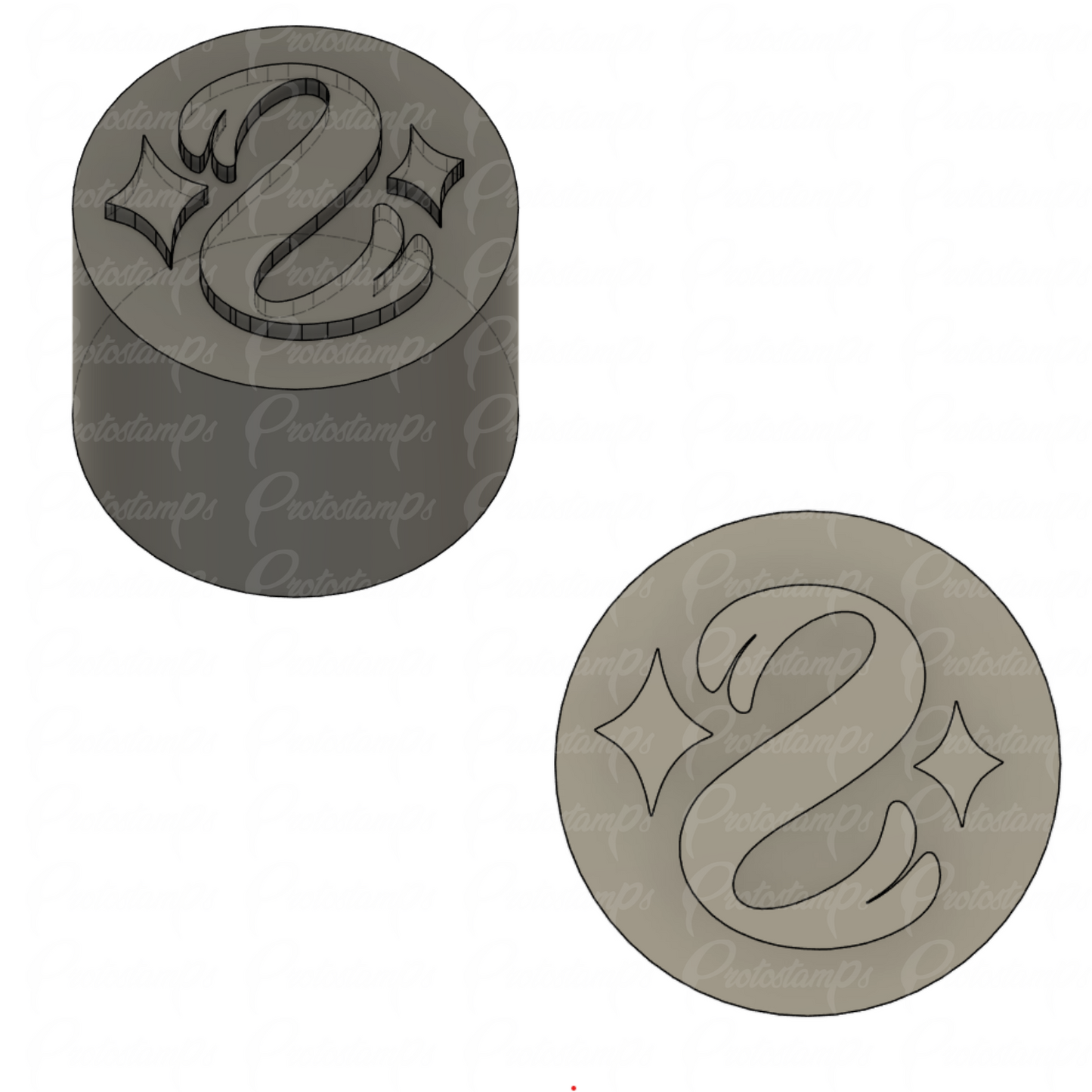 Custom 22mm stamp Price Includes Shipping to Iceland