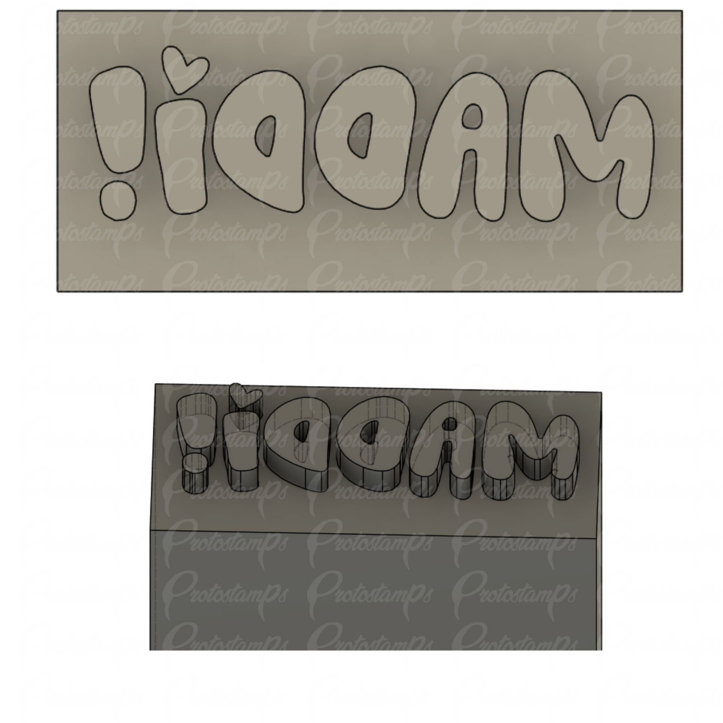 Custom 20mm x 9mm Stamp Price Includes Shipping