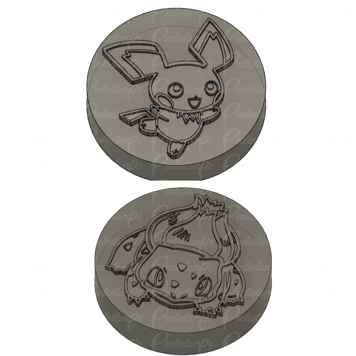 2 Custom 3in Stamps, Price Includes Shipping