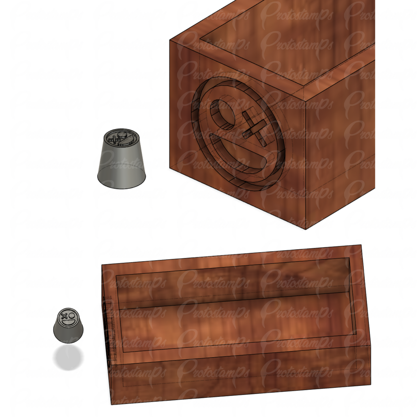Custom 15mm Stamp, plus custom Knock off Box Price Includes Shipping