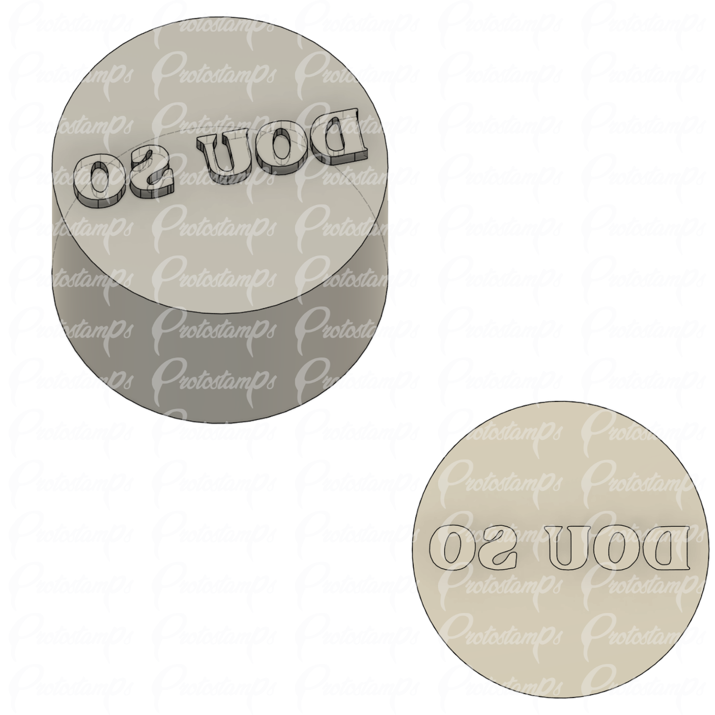Custom 1in Stamp, Price Includes Rush Order and Shipping