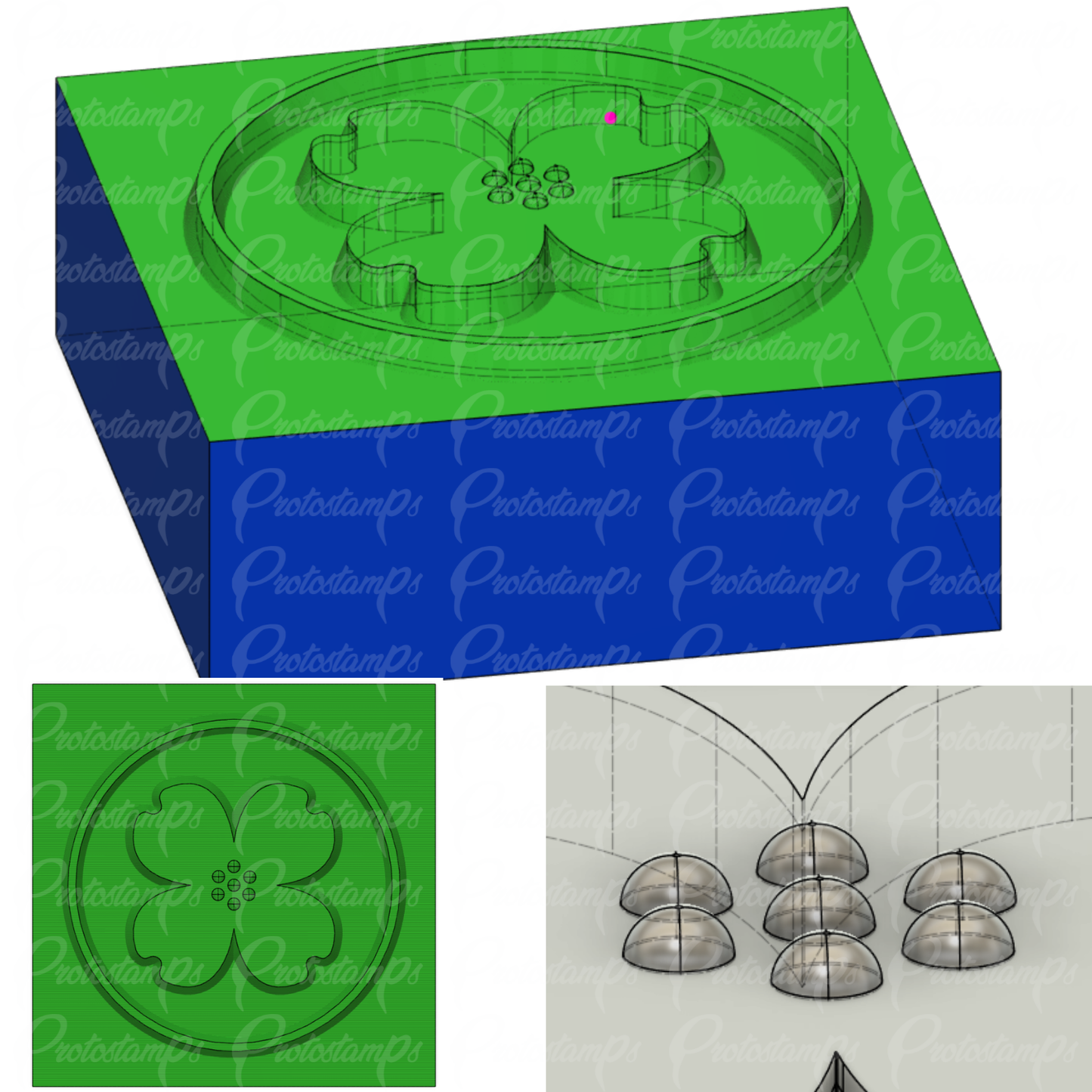 Custom 1.75in Square Stamp