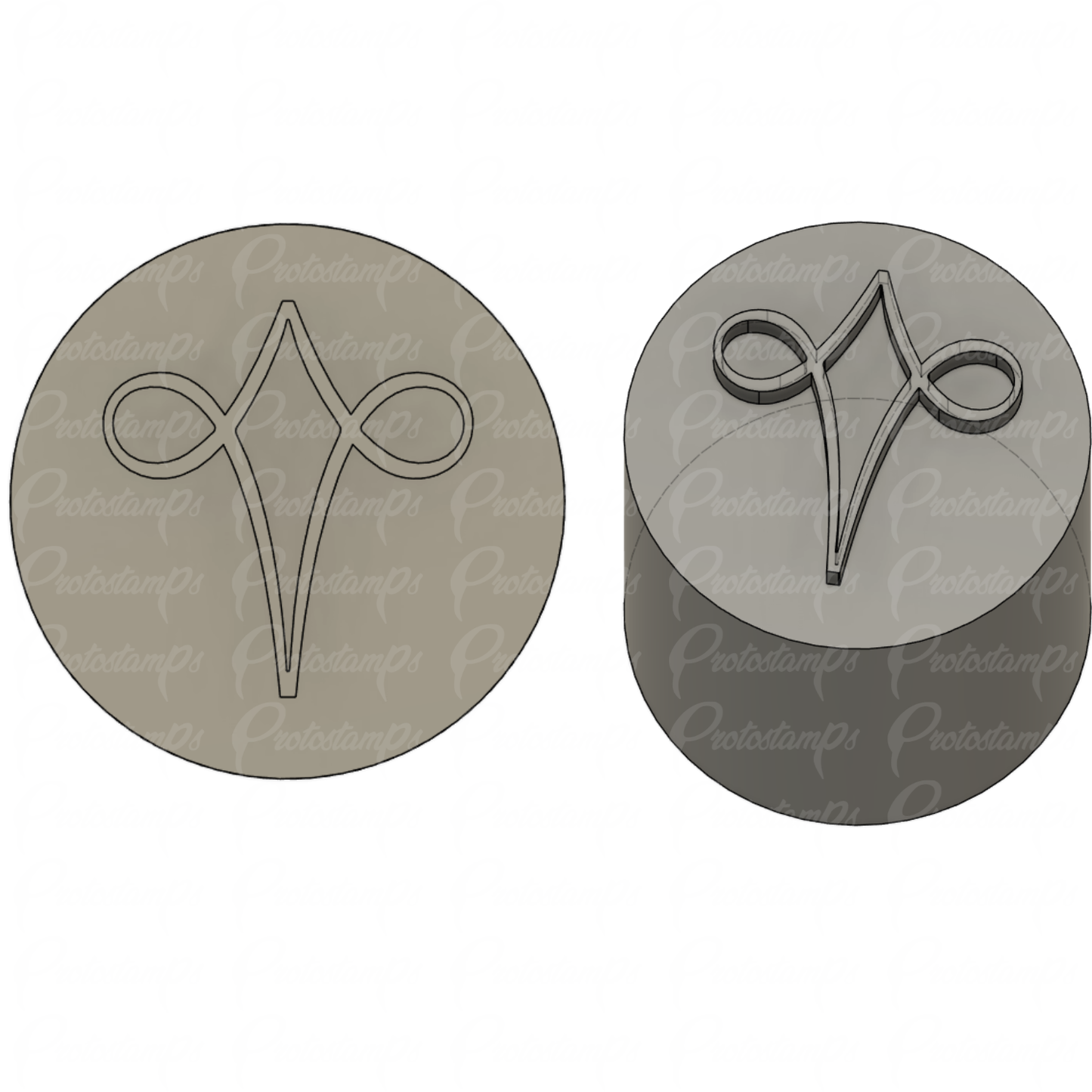 Custom 19.05mm Stamp Price Includes Shipping