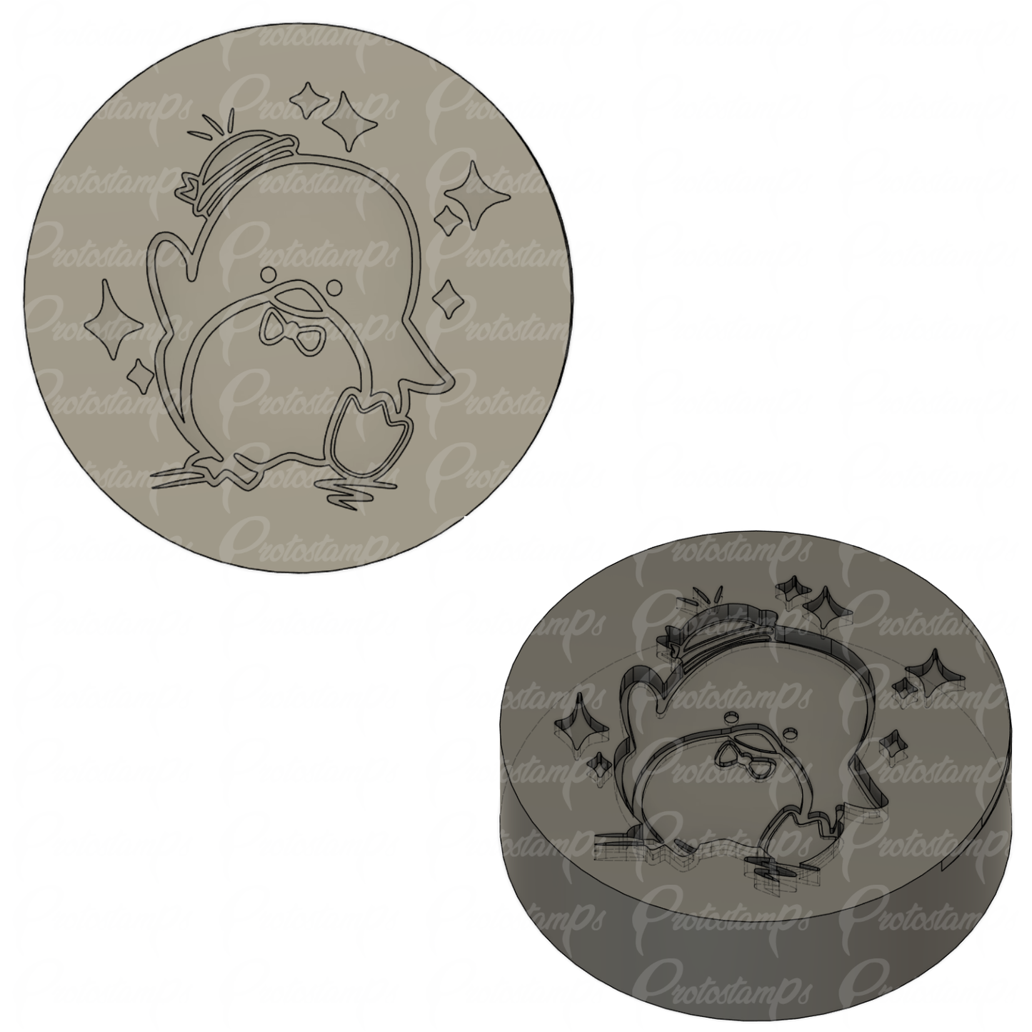 Custom 2.5in Stamp Price Includes Shipping