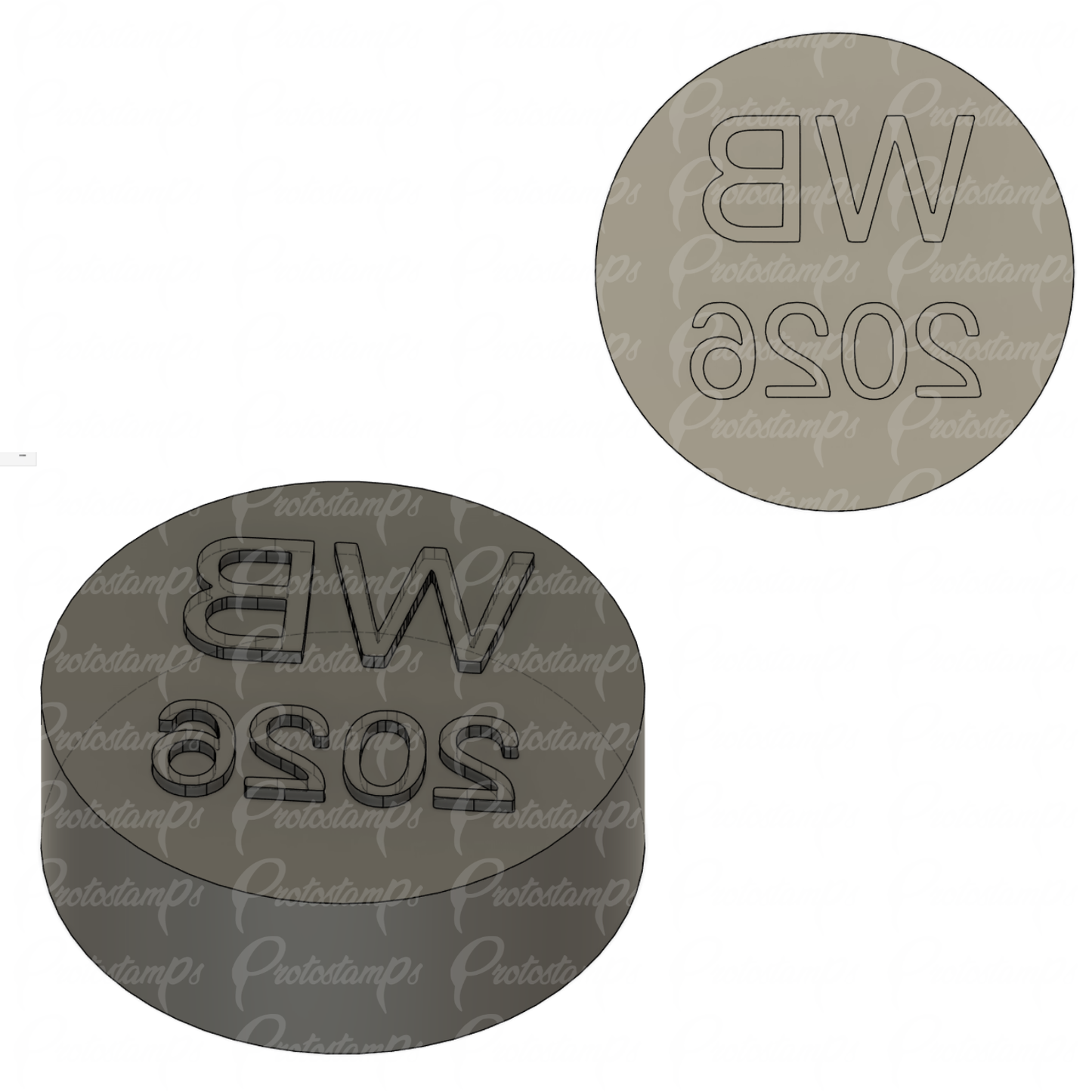 Custom 20mm Stamp Price Includes Shipping
