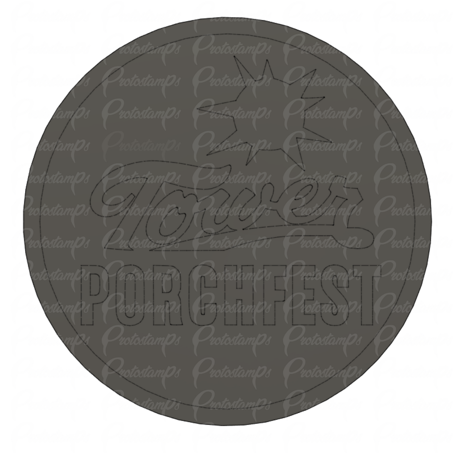 Custom 38.1mm Stamp, Price Includes Priority Shipping