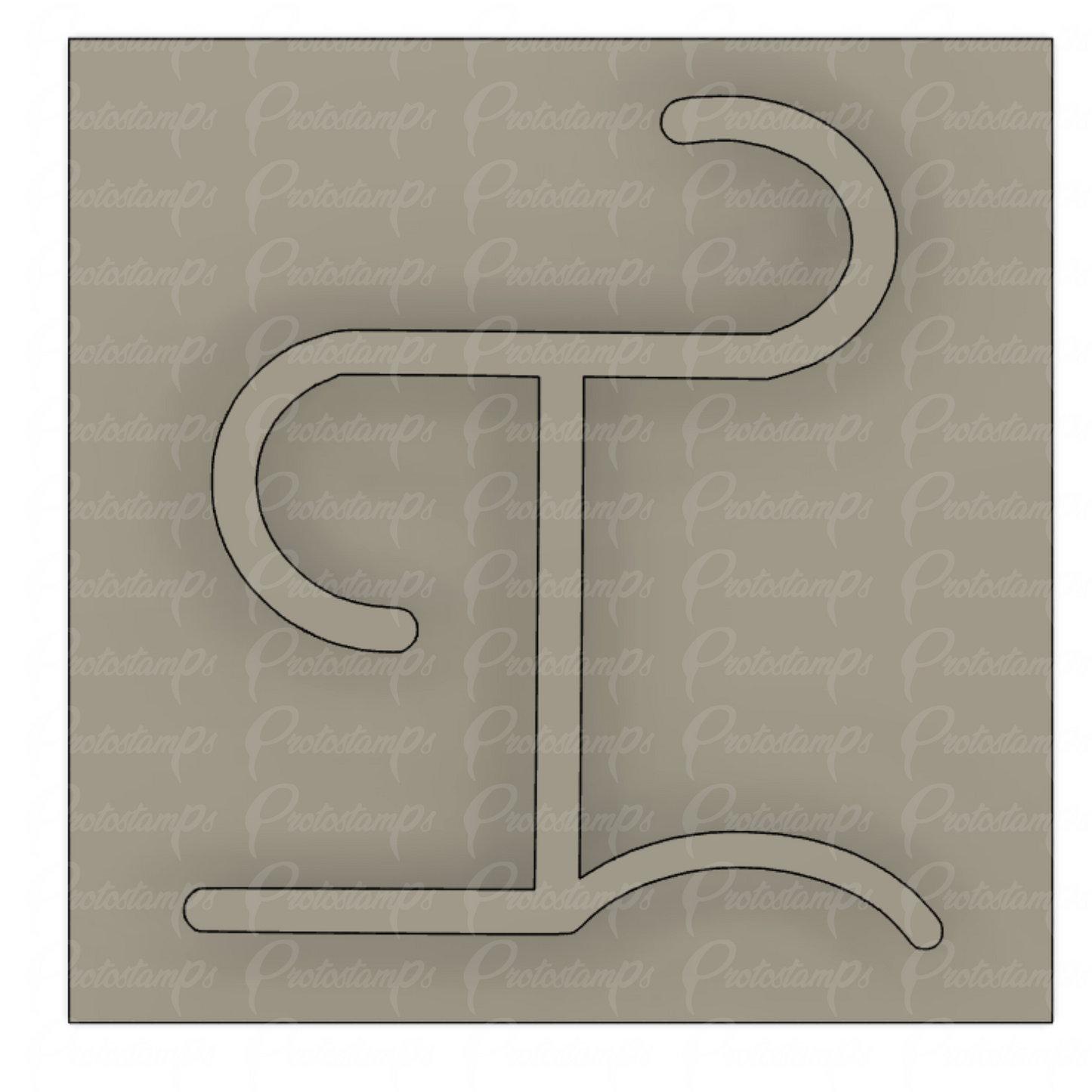 24mm Square Stamp, Price Includes Shipping