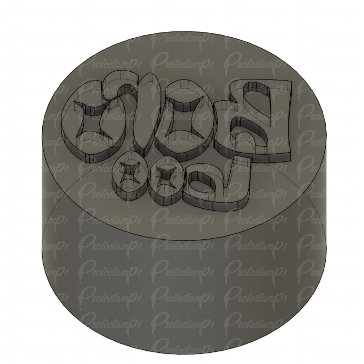 Custom 30mm Boro Boo Stamp, Price Includes Shipping