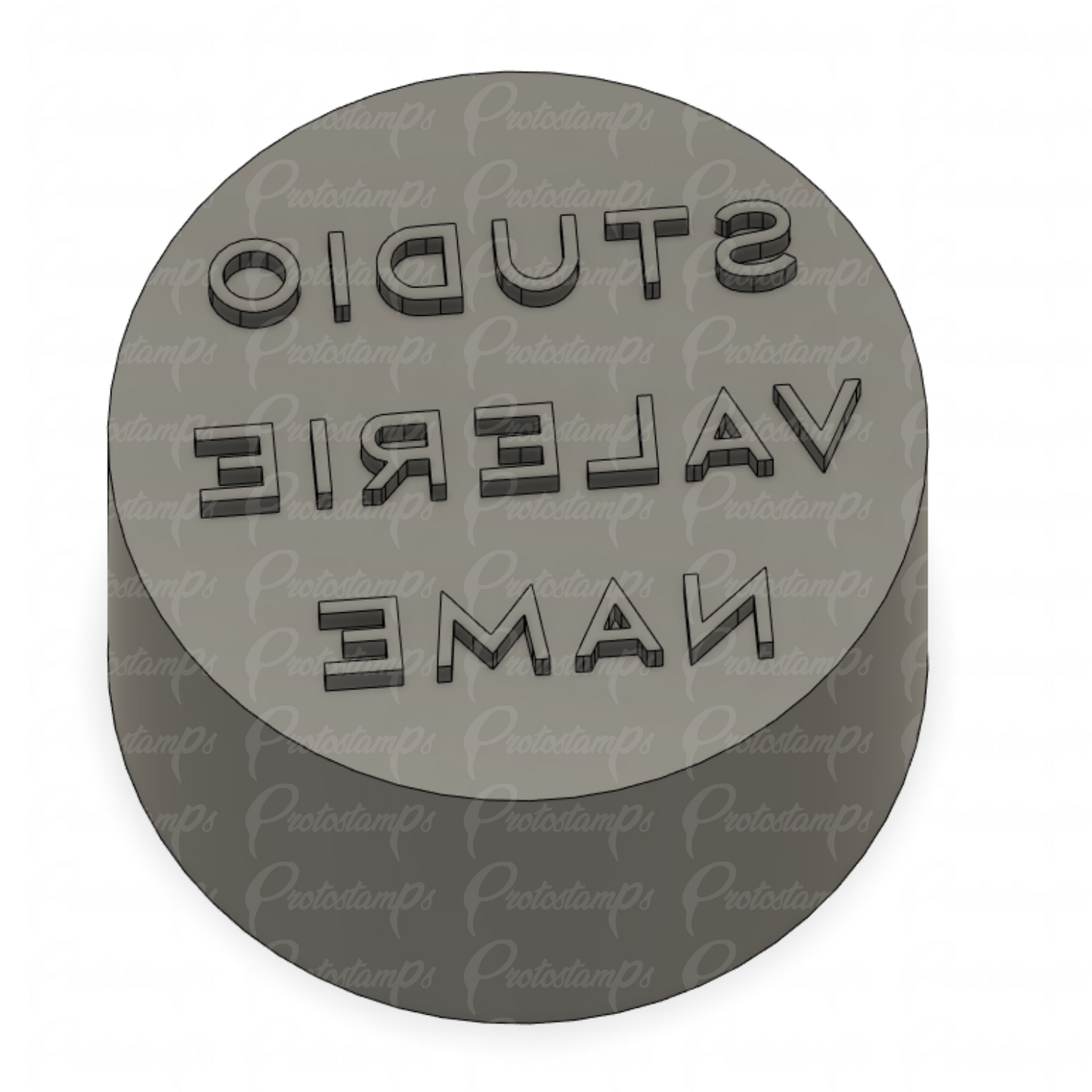 Custom 30mm Stamp "STUDIO VALERIE NAME" price includes shipping