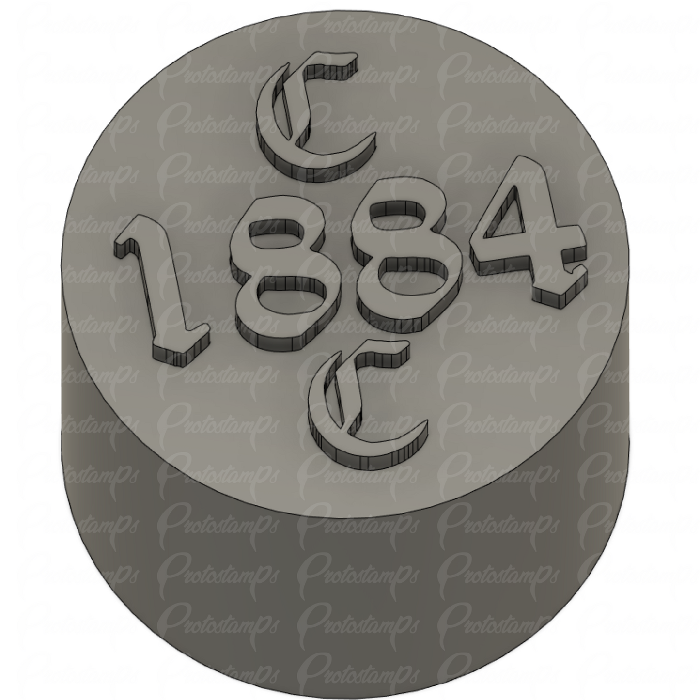 Custom 25mm, "C 1884 C" Price Includes Shipping