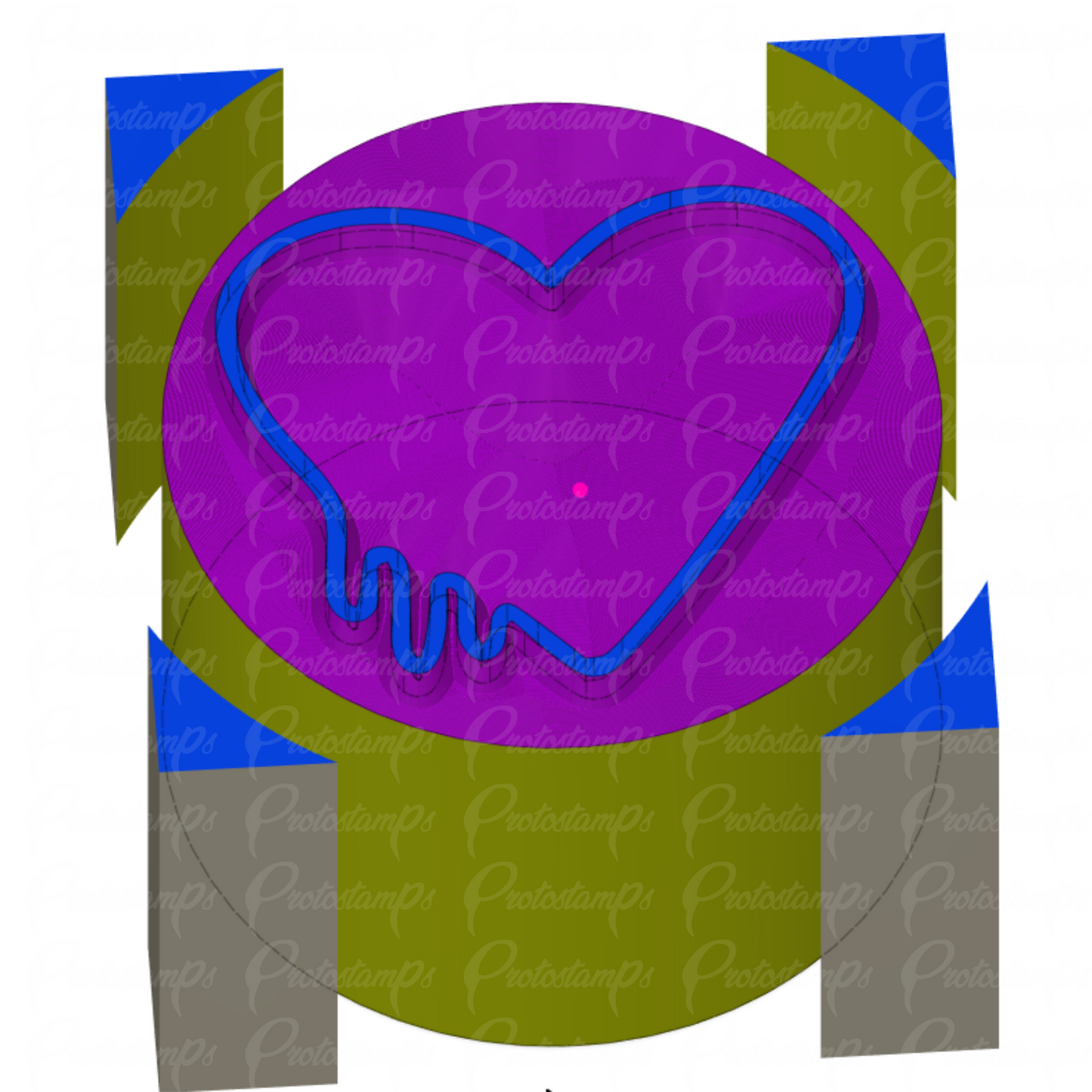 Custom 25mm Stamp, Price Includes Shipping