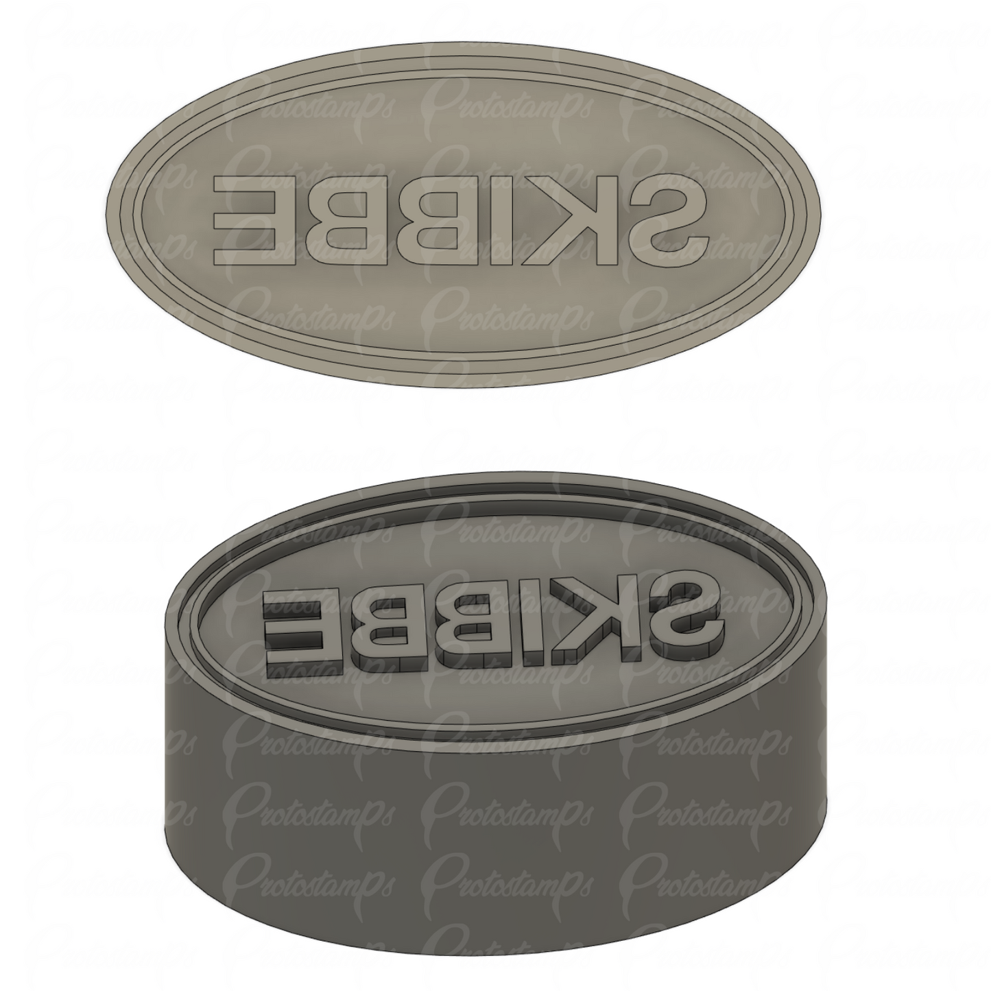 Custom 30mm Oval Stamp, Price Includes Shipping