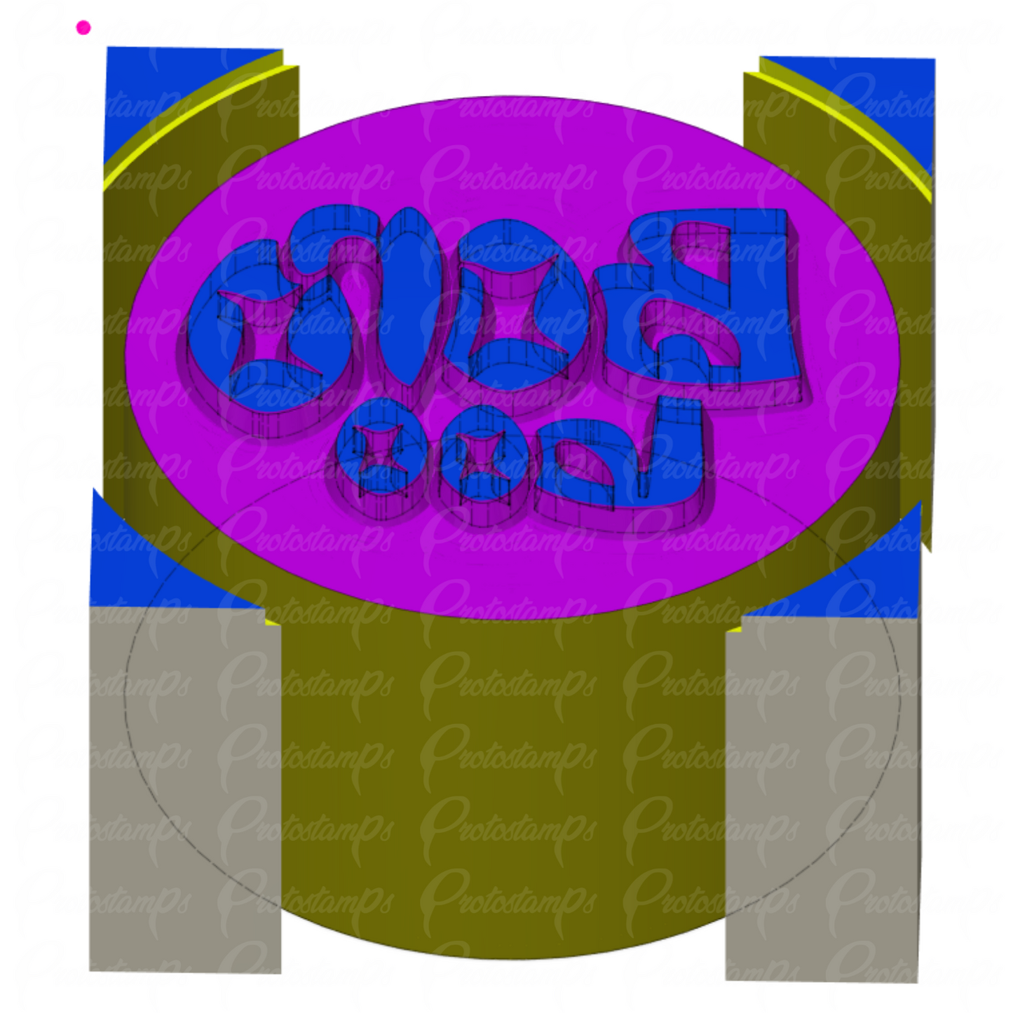Custom 30mm Boroboo Stamp Price Includes Shipping
