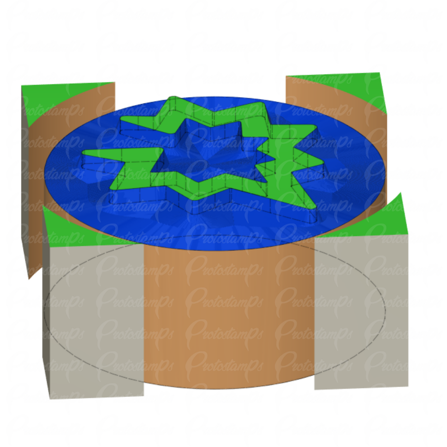 Custom 1.5in Stamp Price Includes Shipping
