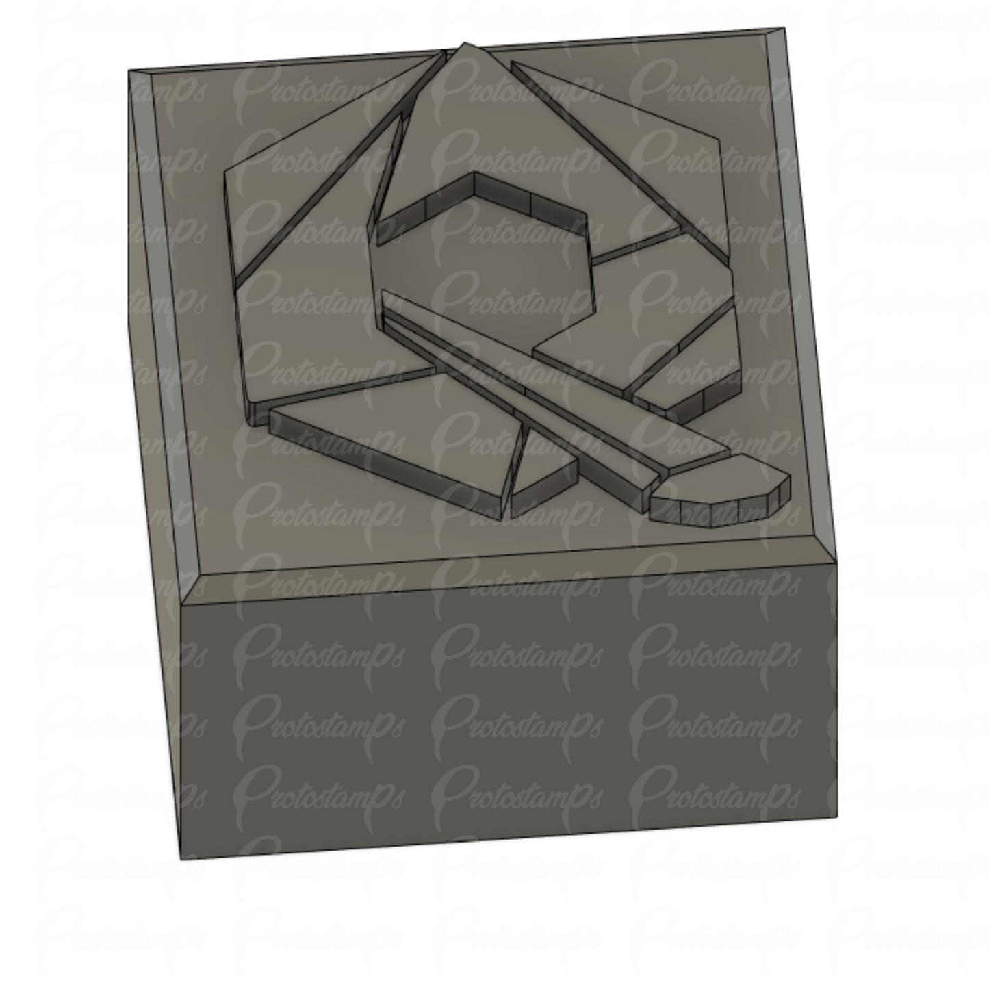 Custom 25mm Square Stamp, Price Includes Shipping