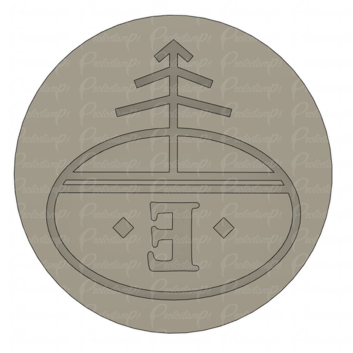 Custom 25mm Stamp, Price Includes first class international shipping