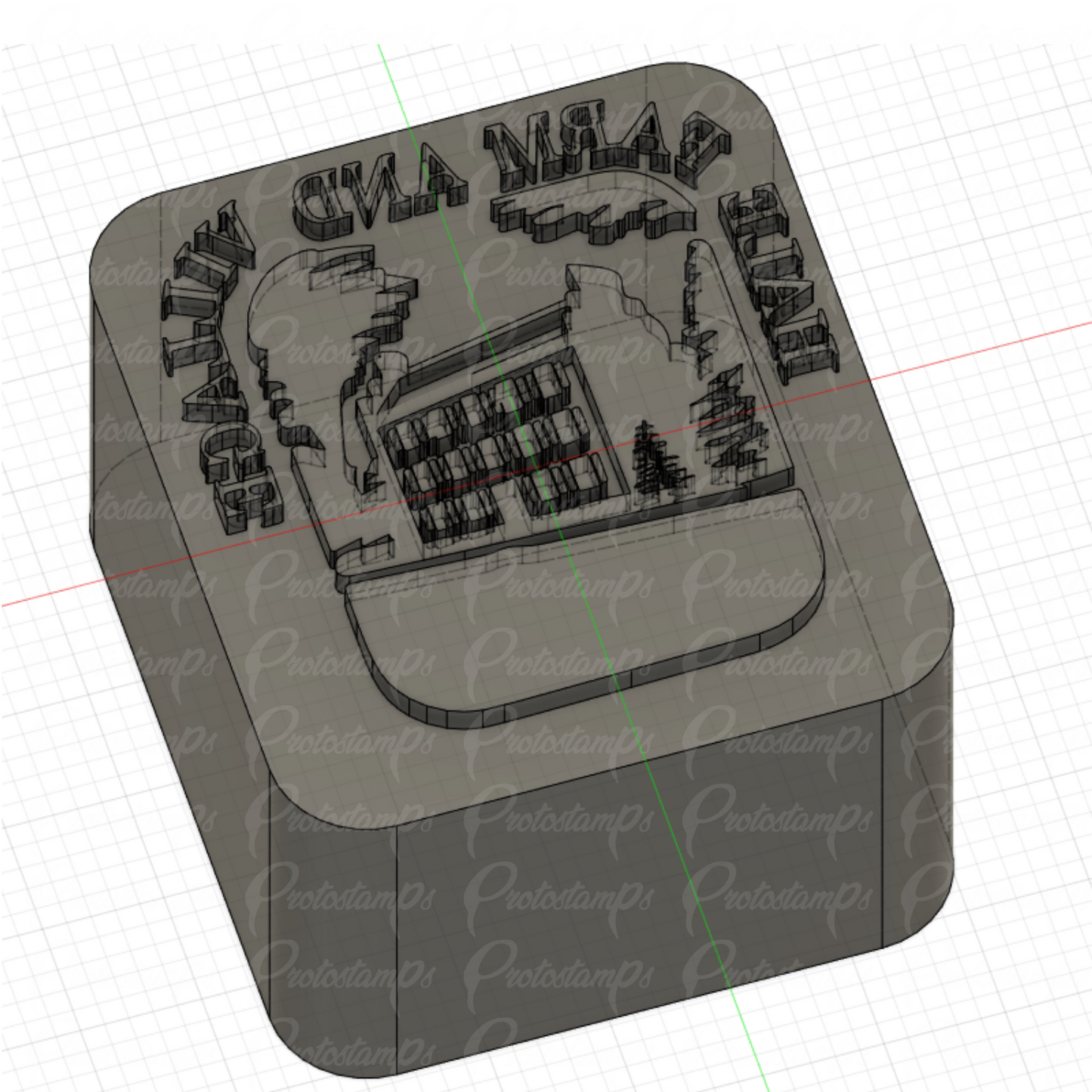 Custom 32 x 28mm Stamp, Price Includes Shipping