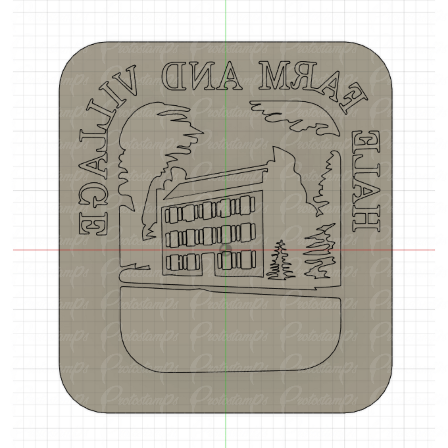 Custom 32 x 28mm Stamp, Price Includes Shipping