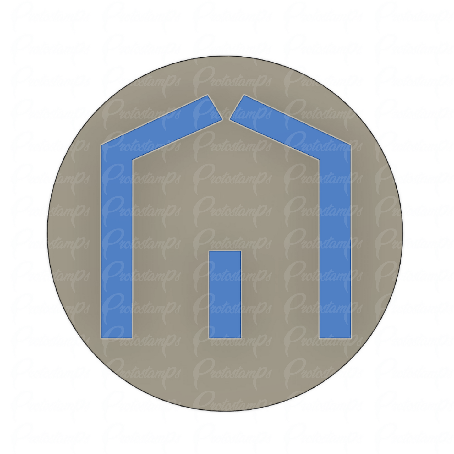 Custom 25mm "Right At Home" Stamp, Price Includes Shipping