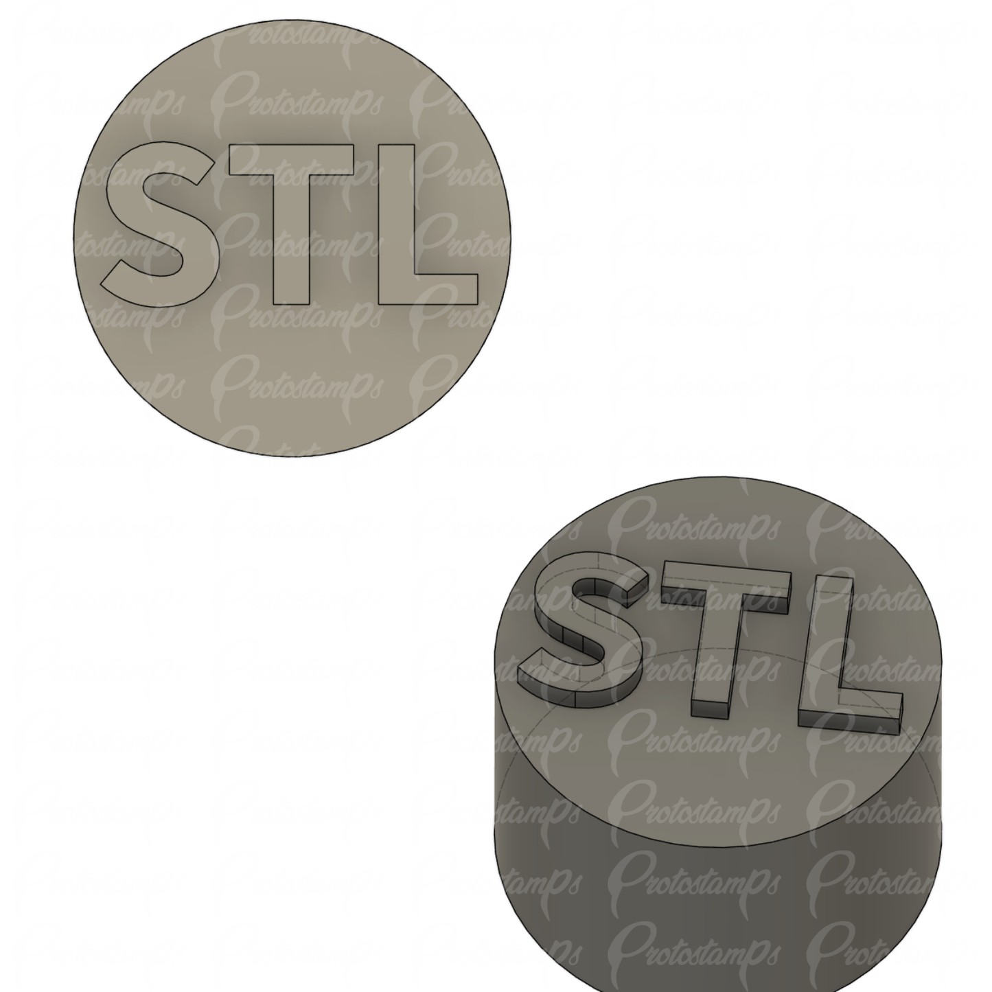 Custom 1in Stamp Price Includes Shipping