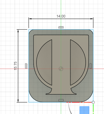 15.75 x 14mm stamp Price Includes Shipping