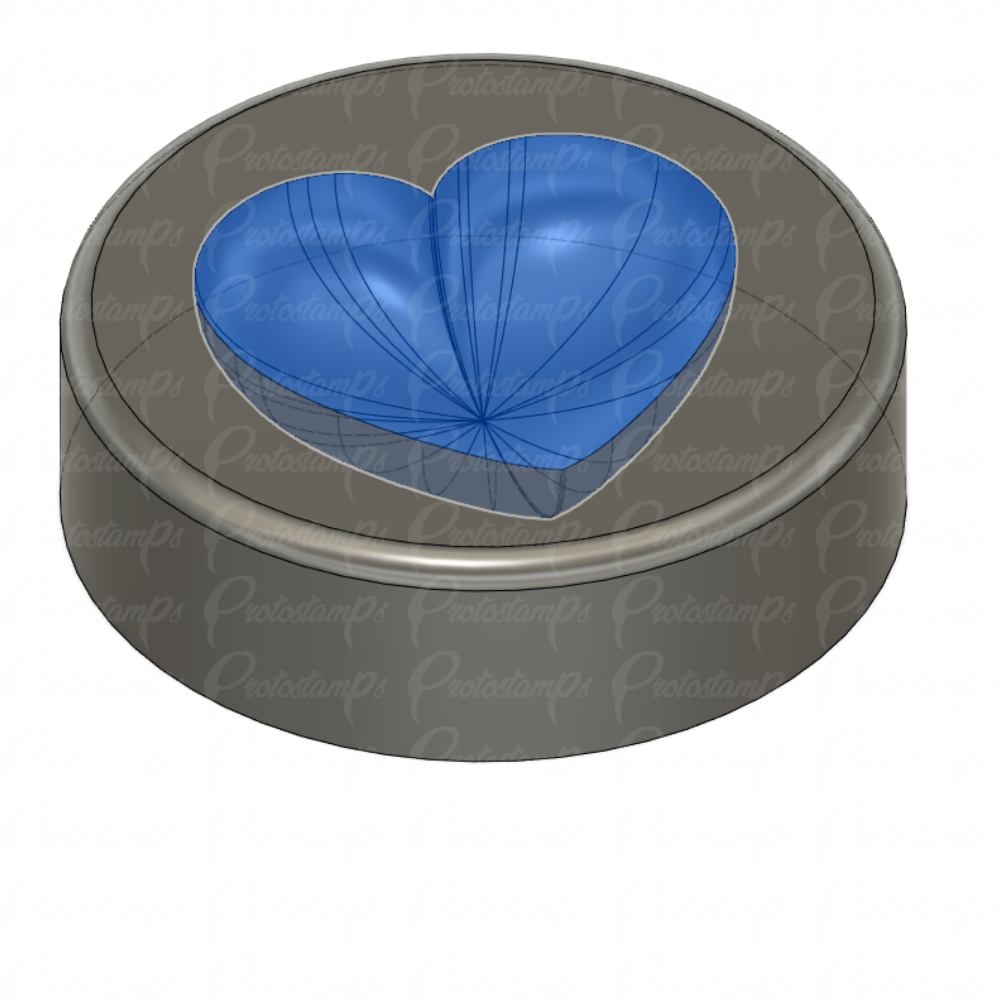 3in Heart Graphite Mold