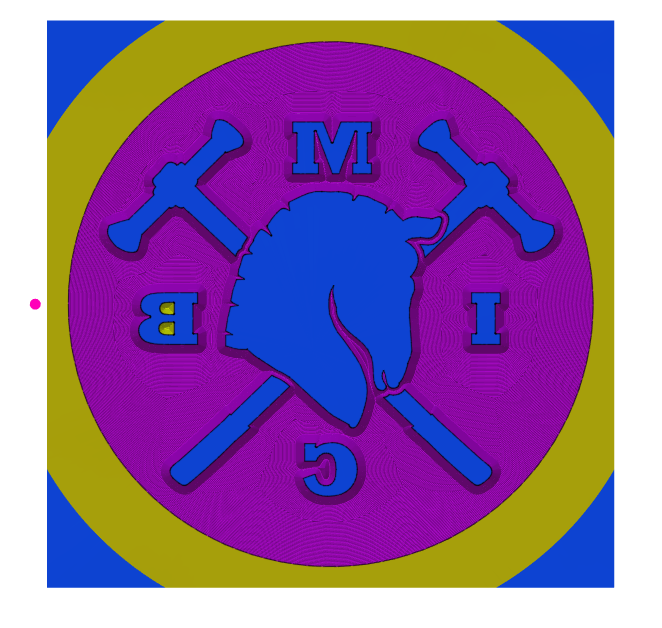 Custom Graphite Coaster and 25.4mm Stamp (Price Includes Shipping)