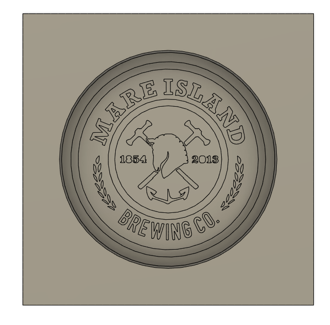 Custom Graphite Coaster and 25.4mm Stamp (Price Includes Shipping)