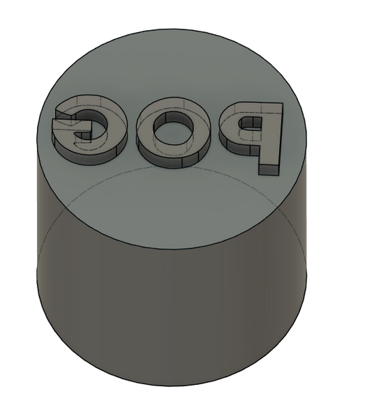20mm POG Stamp price includes Shipping