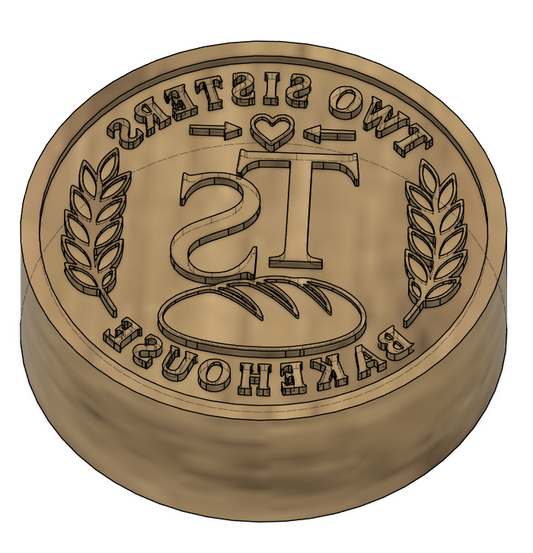 Custom 3in Walnut Cookie Stamp, Price Includes Shipping