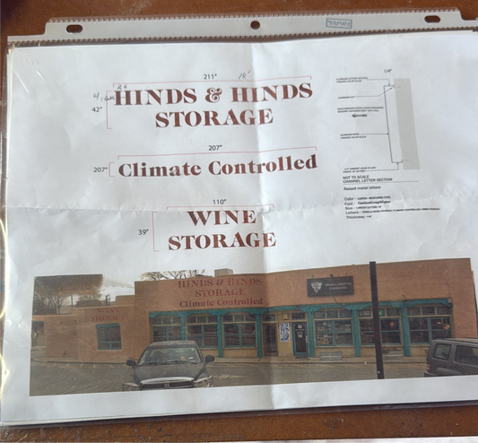 Hinds and Hinds Corten Sign