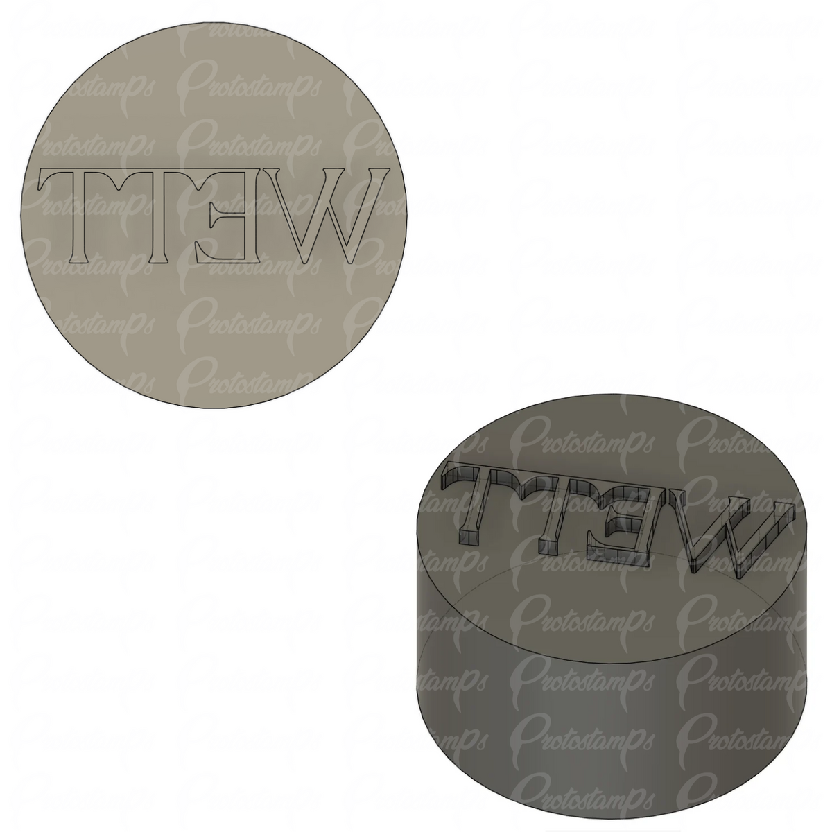 Custom 1.25in Stamp Price Includes Shipping