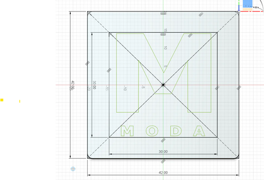 2nd half , 42in x 42in MDF sign deposit, price includes installation