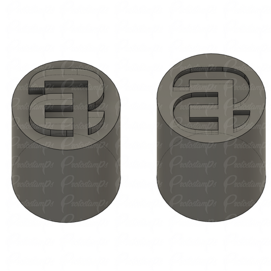 2 custom 15mm stamps Price Includes Shipping