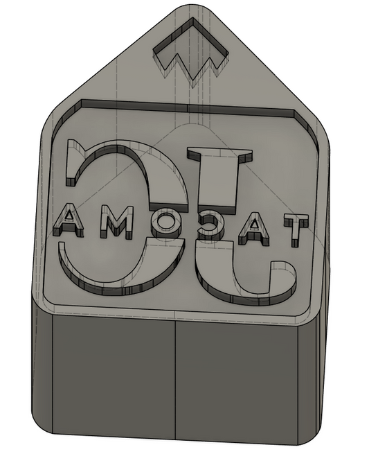 Custom Die Cut Stamp 24mm x 20mmish Price Includes Shipping