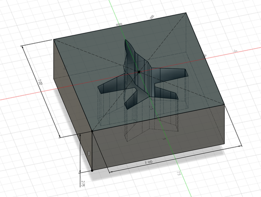 Custom 5in x 5in graphite mold.  Price Includes Shipping