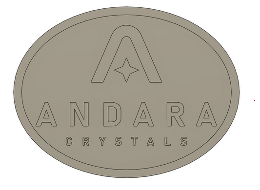 Custom 28in x 21.25in Oval, Wood and Epoxy "Andara Crystals"  Price Includes Installation