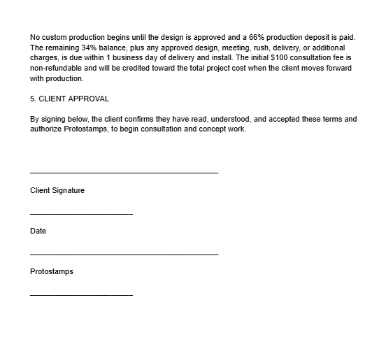 Client Sign Agreement