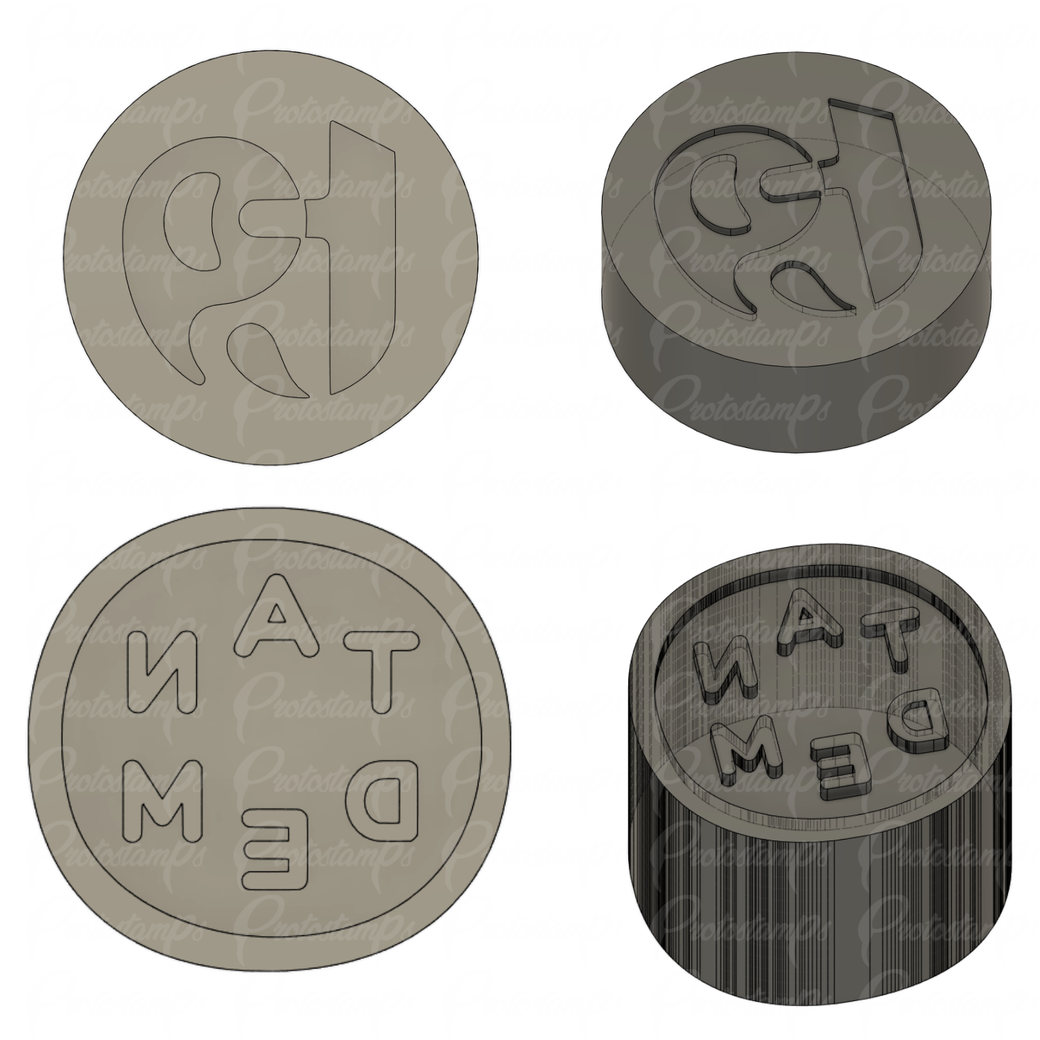 2 Custom Stamps, Price Includes Shipping – Protostamps